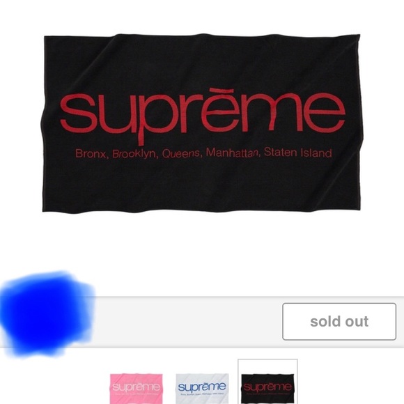 Supreme Five Boroughs Towel “Black” - Picture 3 of 3